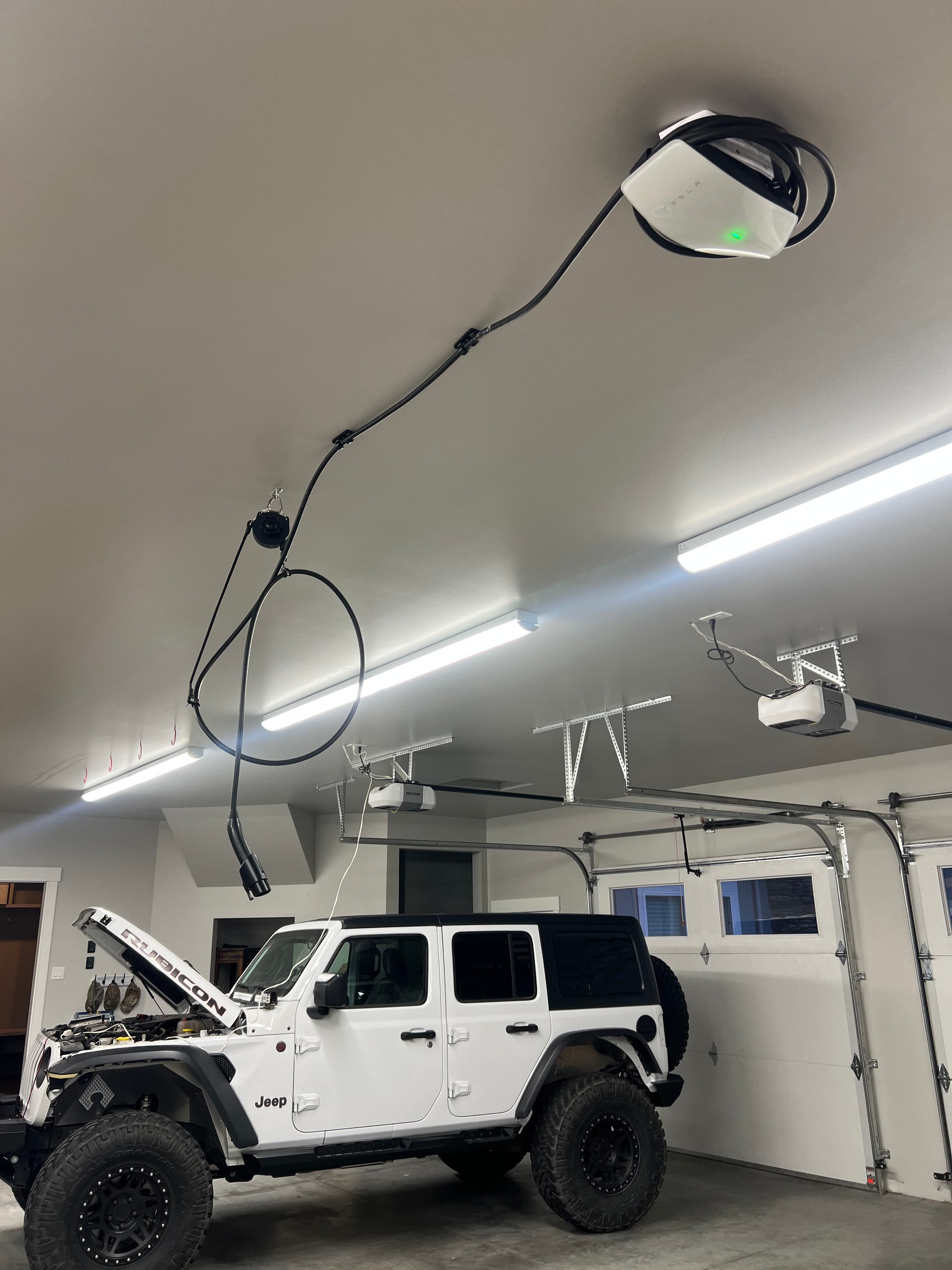 Project Effortless Garage Upgrade: Introducing Our Ceiling-Mounted EV Charger image