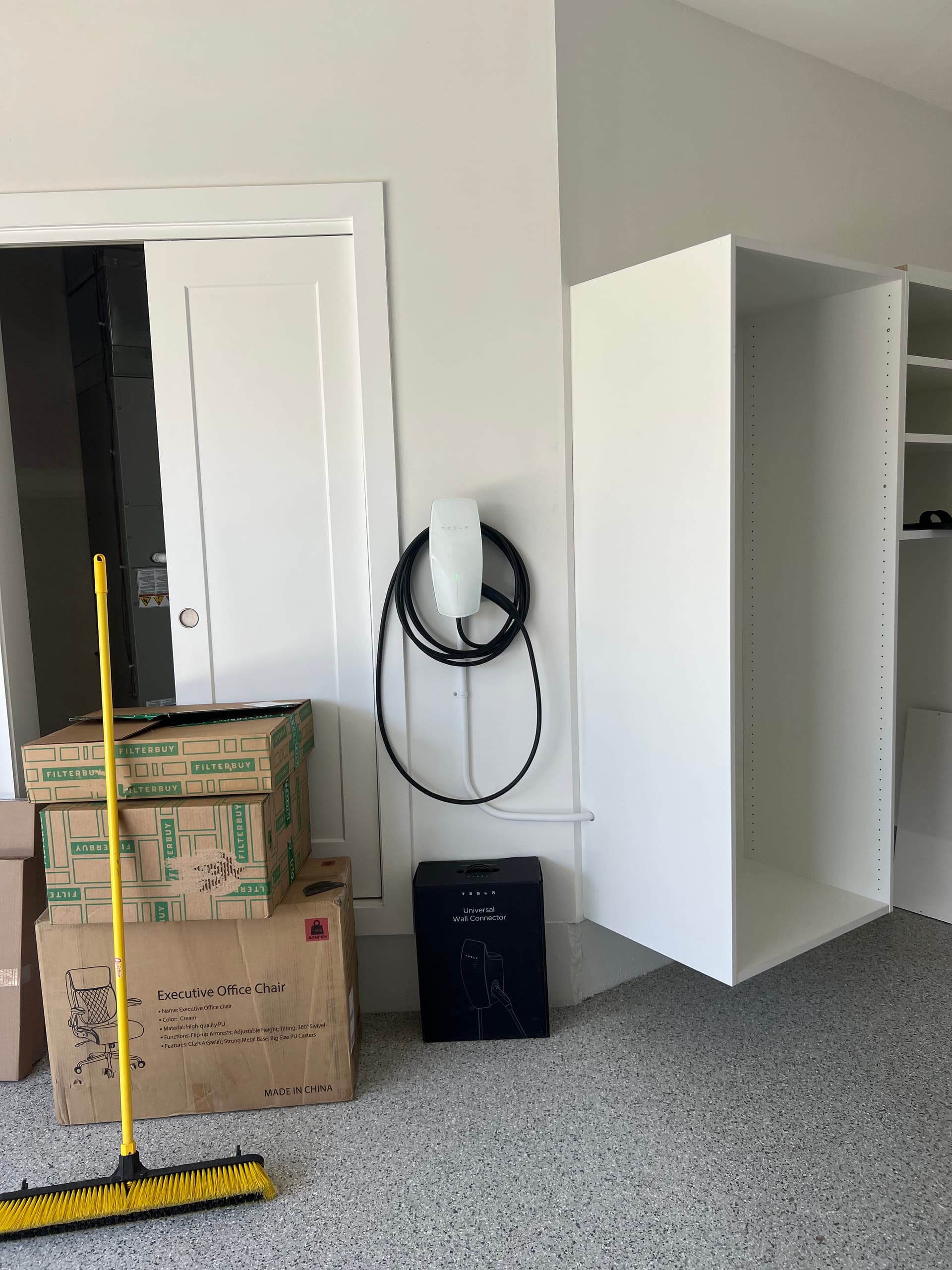 Gallery photos for Tesla Level 2 Charger and Outlet Upgrade in a Clean Garage Space: Image #1
